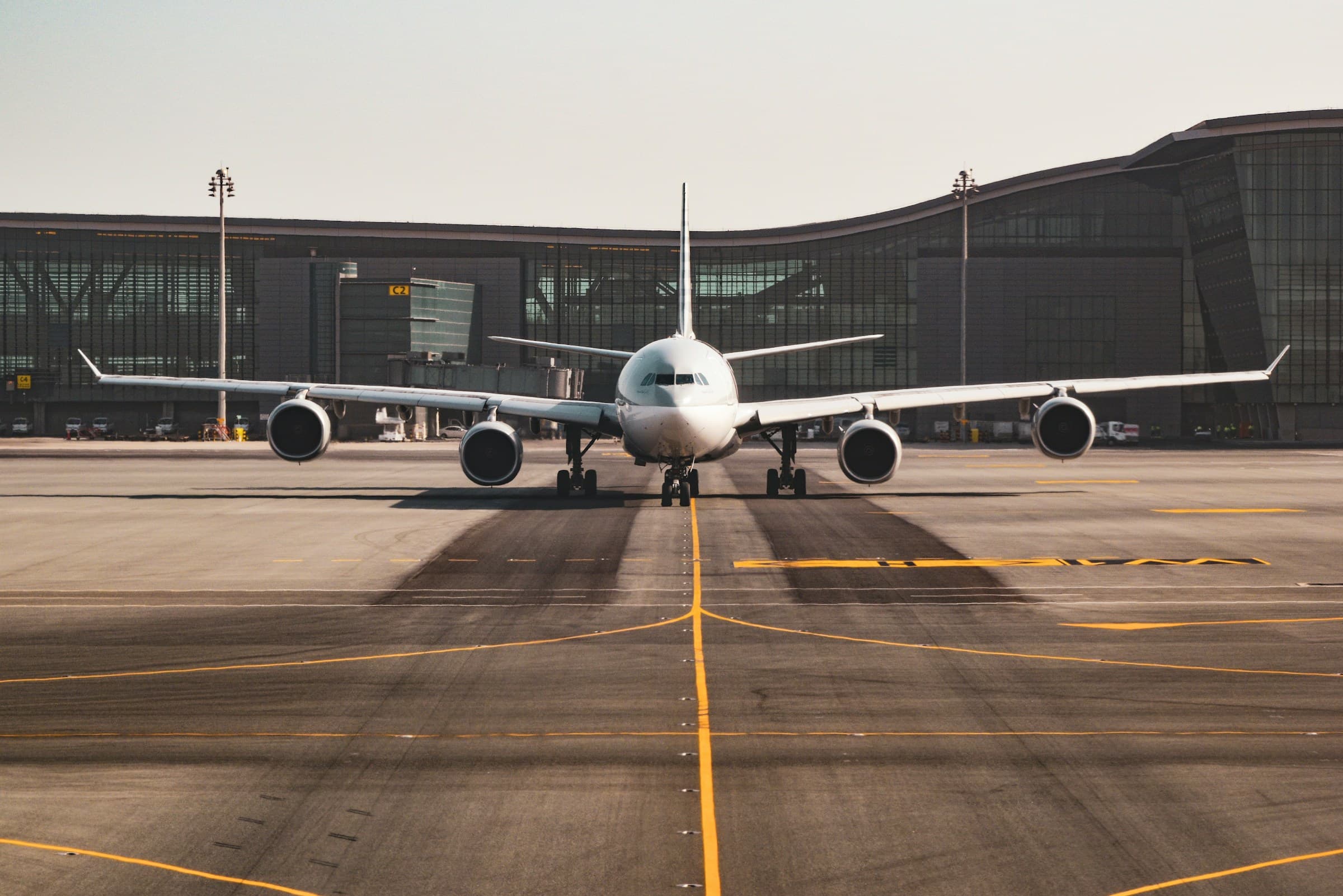 Airplane providing worldwide air freight services